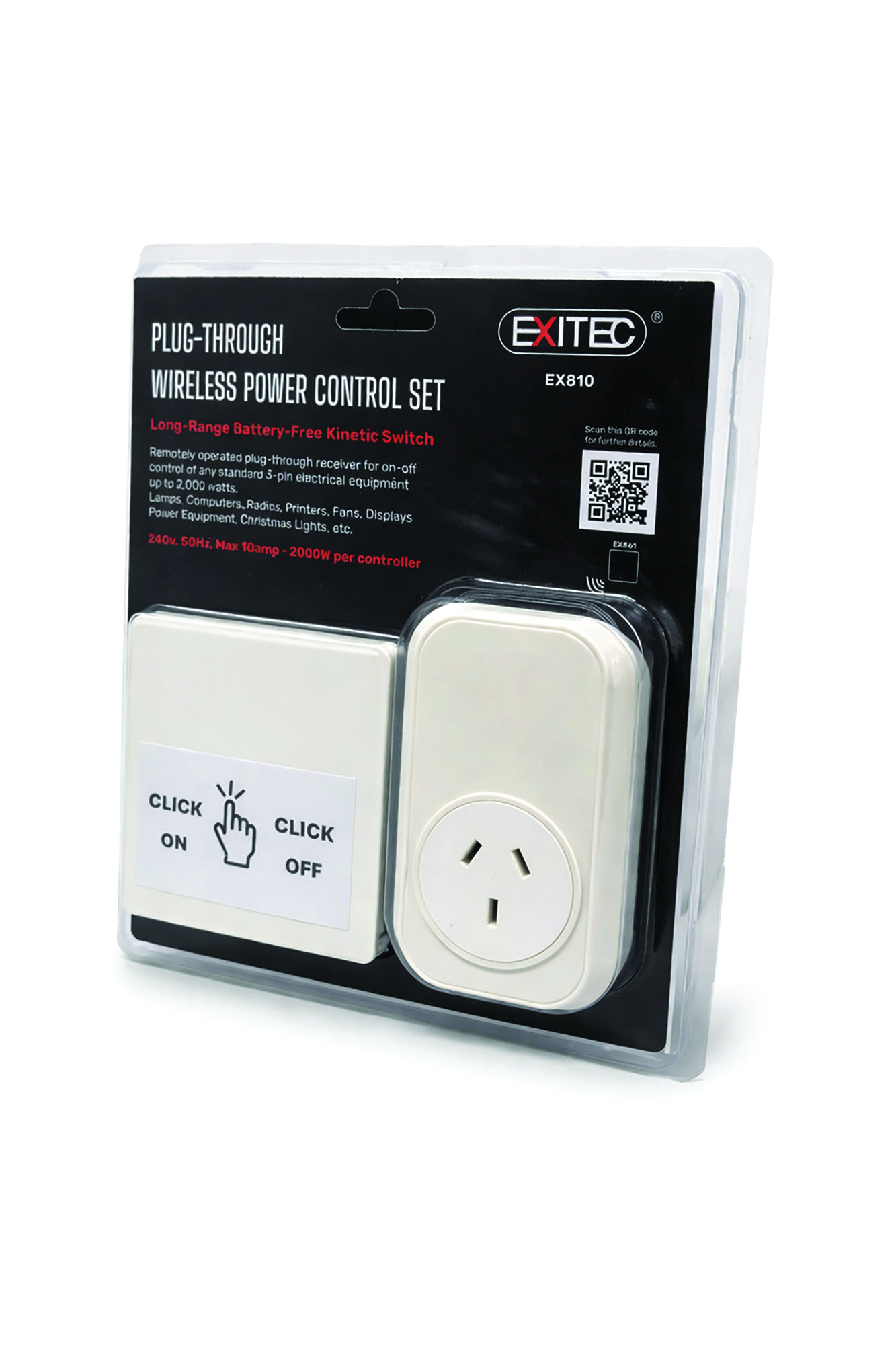 Exitec EX810 plug-through wireless power control set