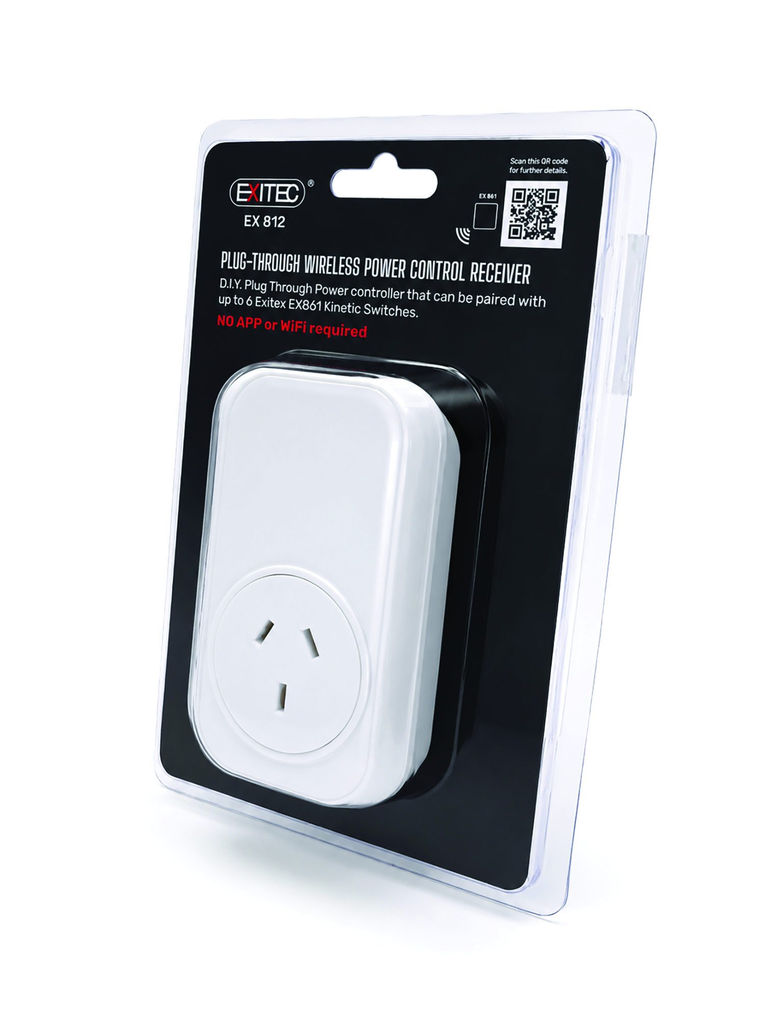 Exitec EX812 plug-through wireless power control receiver