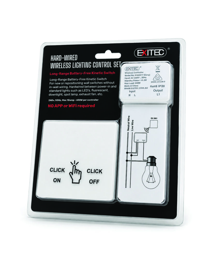 Exitec EX820 Hard Wired Wireless Lighting Control Set