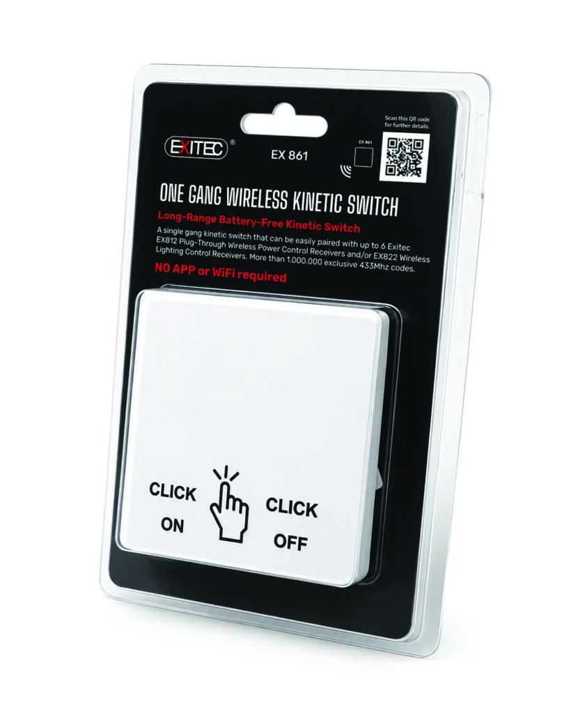 Exitec EX861 One-Gang Wireless Kinetic Switch